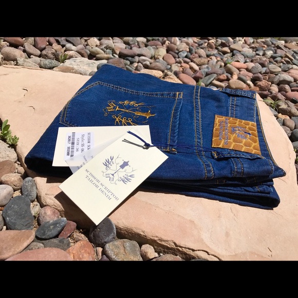 Scissor Scriptor Jeans Gold Edition Limited Sz 34 - Picture 2 of 8